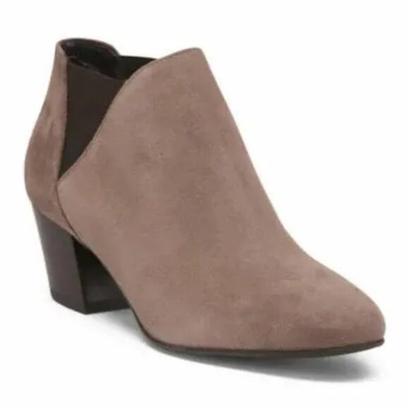 AQUATALIA Fabrizia NEW Suede Booties Tan - Picture 1 of 12